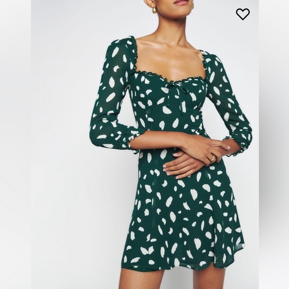 Reformation Dresses & Skirts - NWT  Reformation Remi Floral Long
Sleeve Minidress in Fen Sz 4.